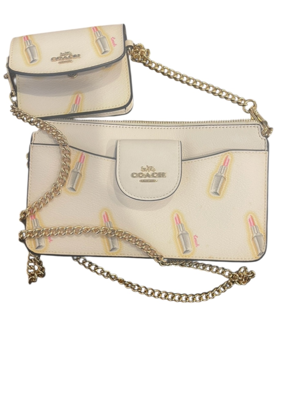 Coach Poppy 💥Limited Editiom Lipstick Print💥 Crossbody Bag